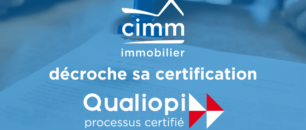 Certification Qualiopi Cimm Immobilier